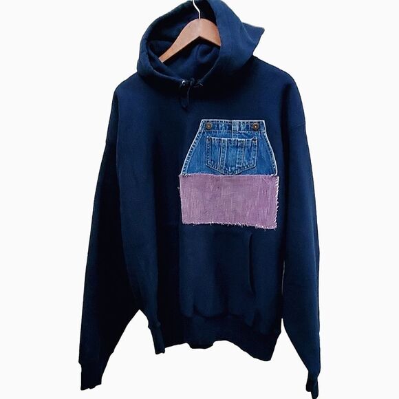 Champion Reverse Weave Reworked Hoodie Size XL - Picture 10 of 10